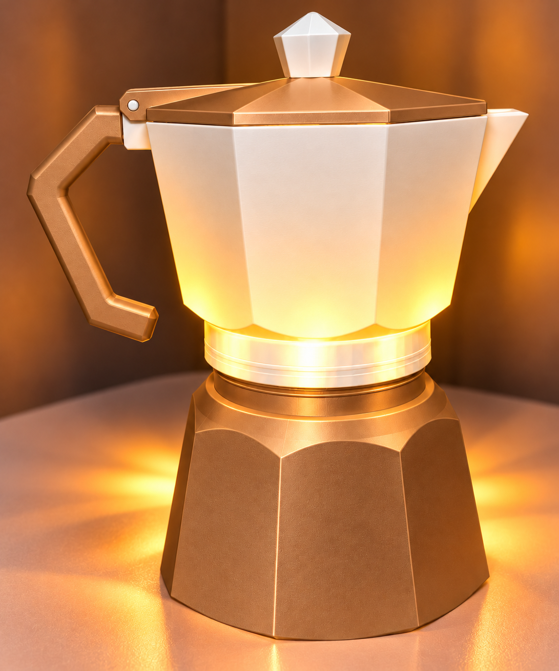 Lámpara LED Greca Italiana 3D – Un Toque de Luz y Encanto