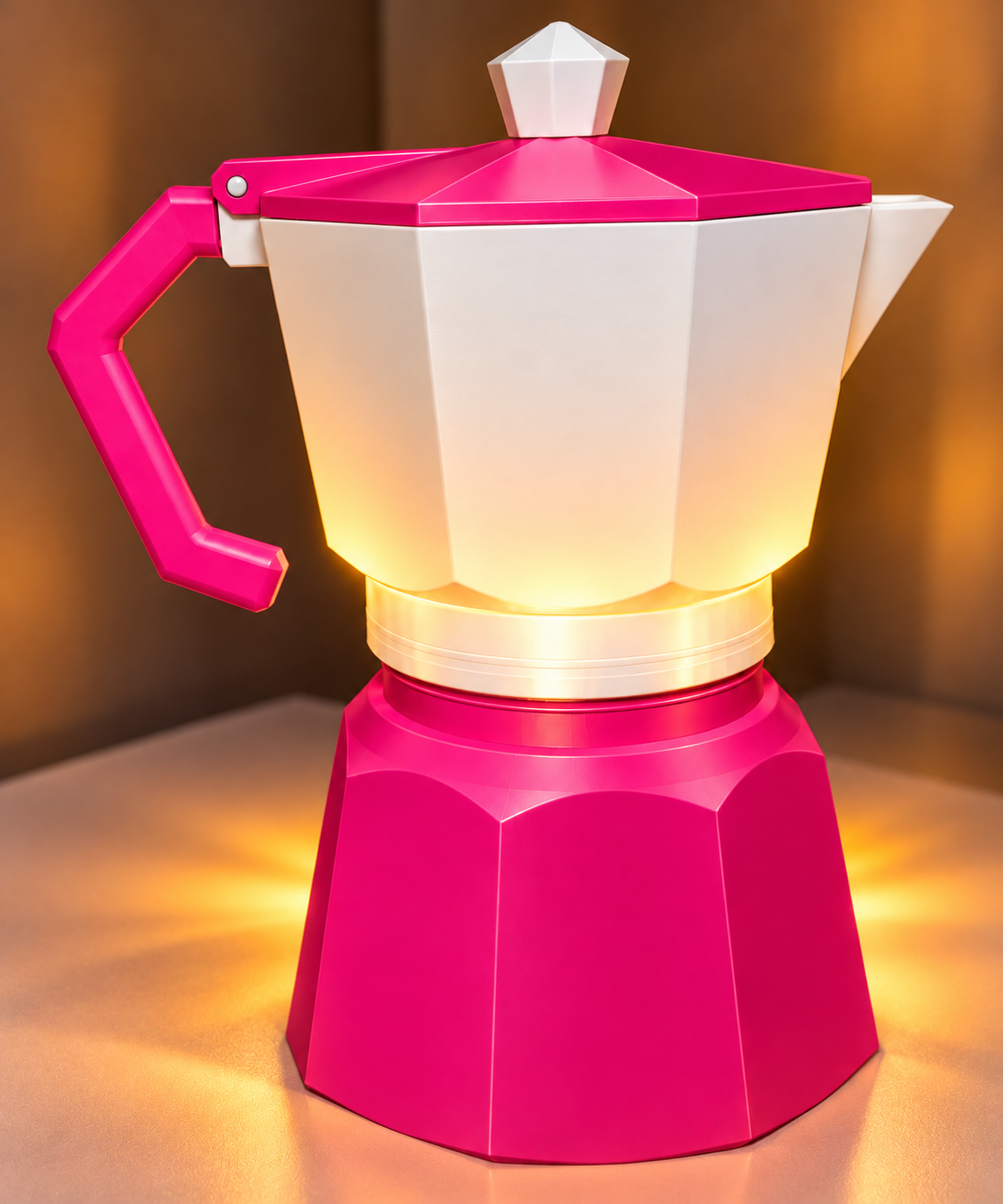 Lámpara LED Greca Italiana 3D – Un Toque de Luz y Encanto