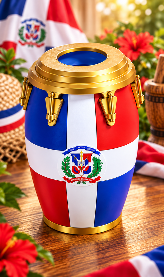 Porta Latas Cooler Tipo Conga  Dominicano 3D | República Dominicana