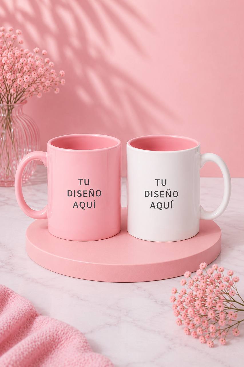 Tazas Personalizables de 11 oz, disponibles en 6 colores. Perfectas para regalos unicos, para eventos de marcas, regalos empresariales, celebraciones personalizadas.